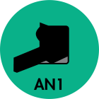 (959-17) AN1 SLOTTED HEEL WIPER (AU)