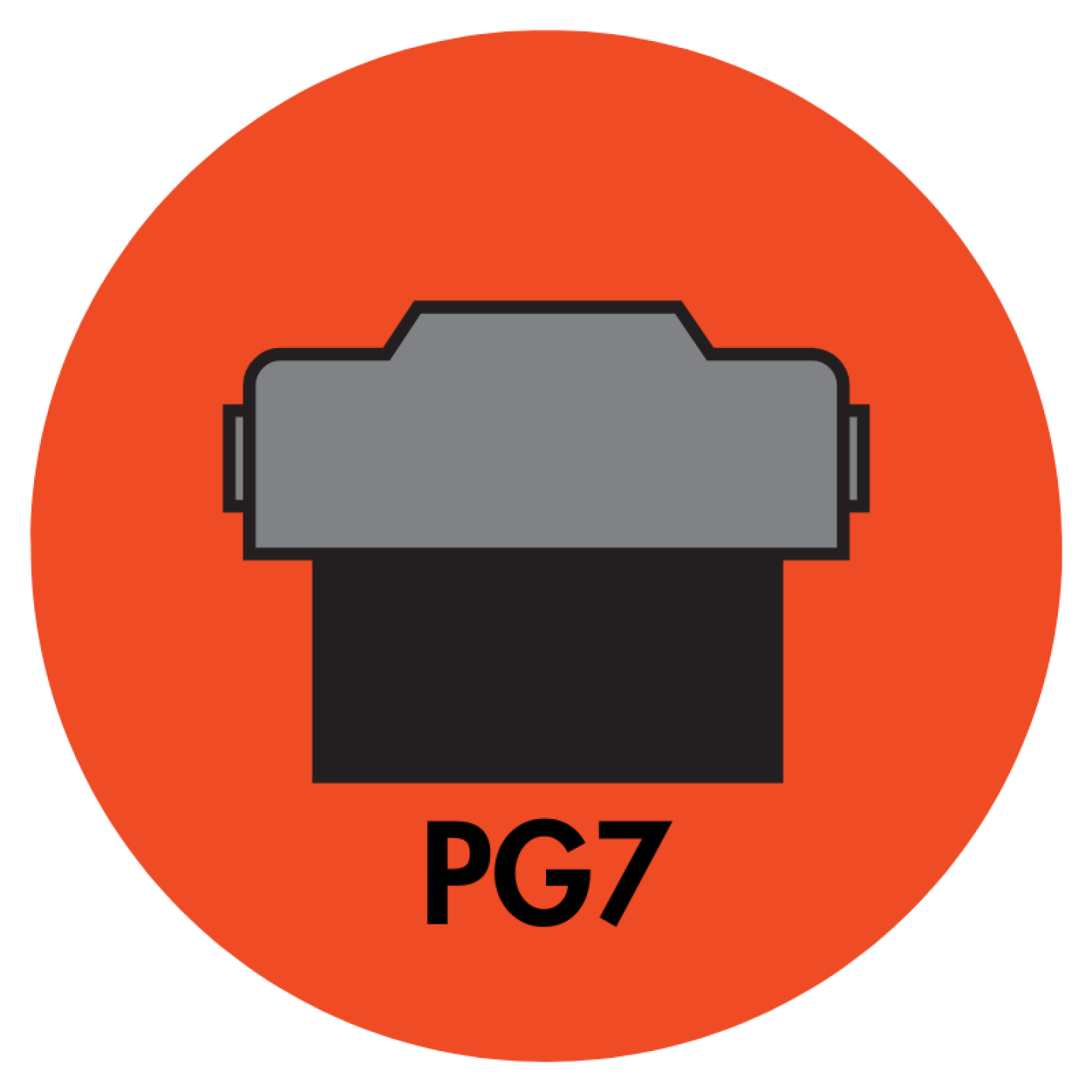 PG7 PISTON SEAL (HYTREL 55D + NBR) - PG7-01500-129-NHY55 Image 1