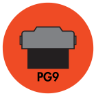 PG9 PISTON SEAL (HYTREL 55D + NBR) - PG9-01125-187-NHY55 Image 1