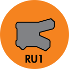 RU1 TWIN LIP ROD U-CUP (AU/P92T) - RU1-12500750-250-P92T Image 1