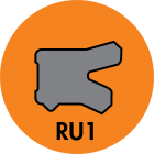 RU1 TWIN LIP ROD U-CUP (AU/P92E) - RU1-18701500-375-P92E Image 1